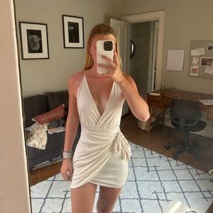 lucy in the sky gold mini dress